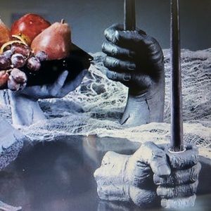 NWOT Creepy Hand Taper Candle Holder